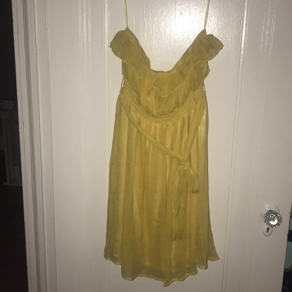 Summer strapless dress great for baby bumps or not